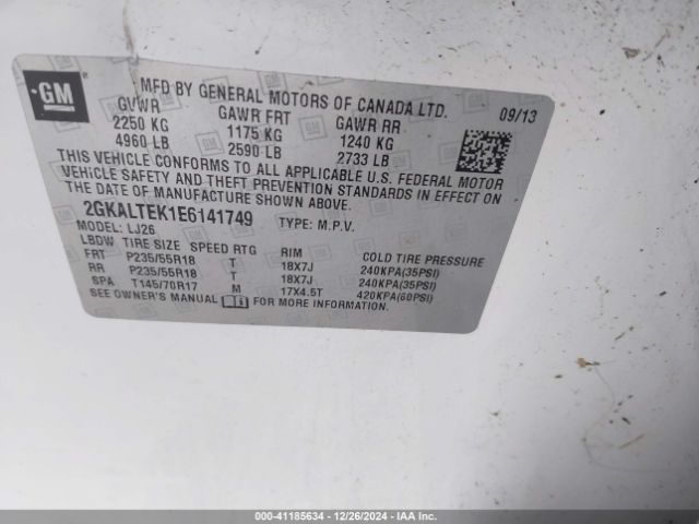 2GKALTEK1E6141749 GMC Terrain Slt-2