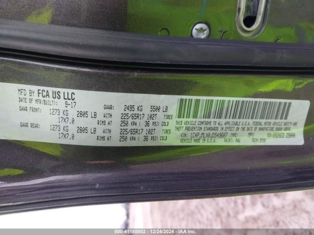 1C4PJMLX0JD549607 Jeep Cherokee Latitude Plus 4x4