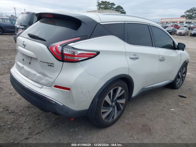 5N1AZ2MH0FN205749 Nissan Murano Platinum