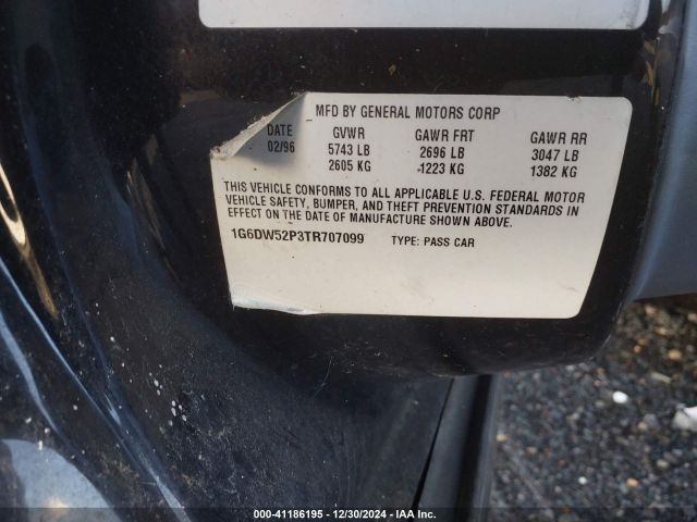 1996 CADILLAC FLEETWOOD 1G6DW52P3TR707099 Photo 8