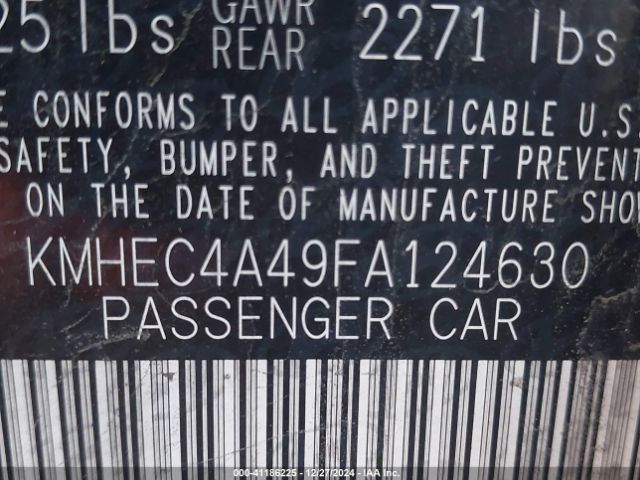KMHEC4A49FA124630 Hyundai Sonata Hybrid Limited
