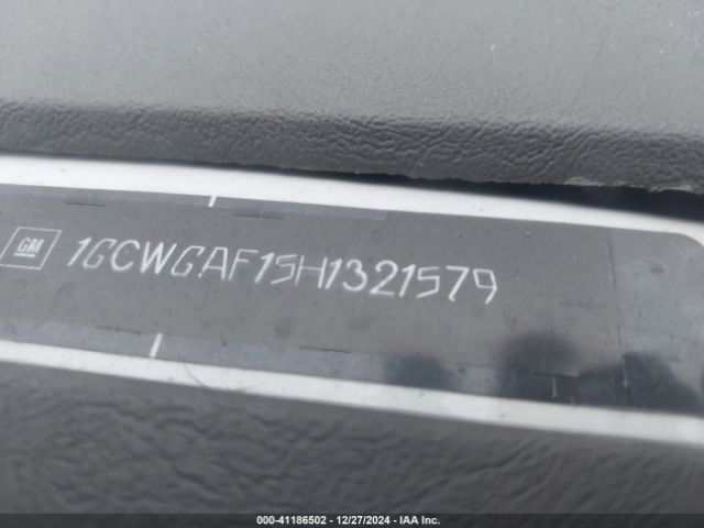 1GCWGAF15H1321579 Chevrolet Express 2500 Work Van