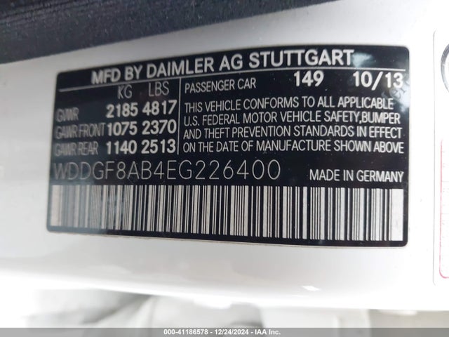 WDDGF8AB4EG226400 Mercedes-Benz C 300 Luxury 4matic/sport 4matic