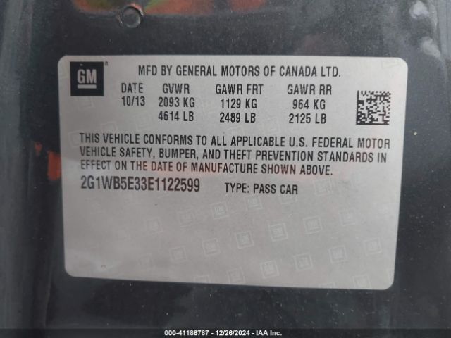 2G1WB5E33E1122599 Chevrolet Impala Limited Lt