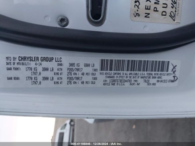 1C6RR7GT8ES344703 RAM 1500 Slt