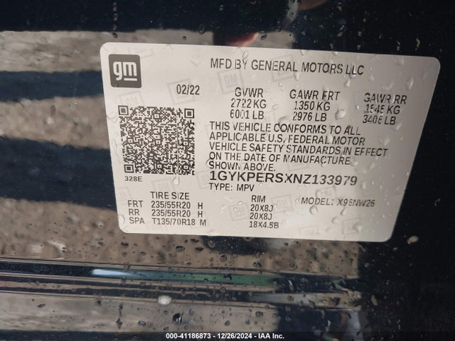 2022 CADILLAC XT6 1GYKPERSXNZ133979 Photo 8