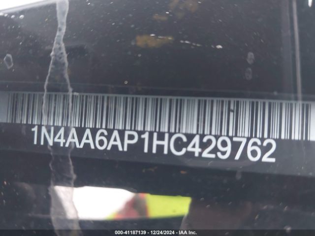 1N4AA6AP1HC429762 Nissan Maxima 3.5 Platinum/3.5 S/3.5 Sl/3.5 Sr/3.5 Sv