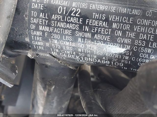 2022 KAWASAKI ER650 ML5EREK18NDA69109 Photo 9