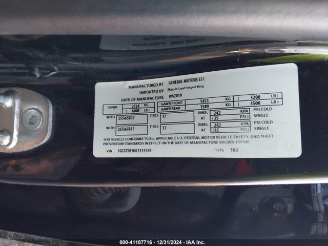 1GCGTDEN0L1133549 Chevrolet Colorado 4wd  Long Box Z71/4wd  Short Box Z71