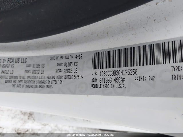 Chrysler 200 S 2016 1C3CCCBB3GN175350 Image 9