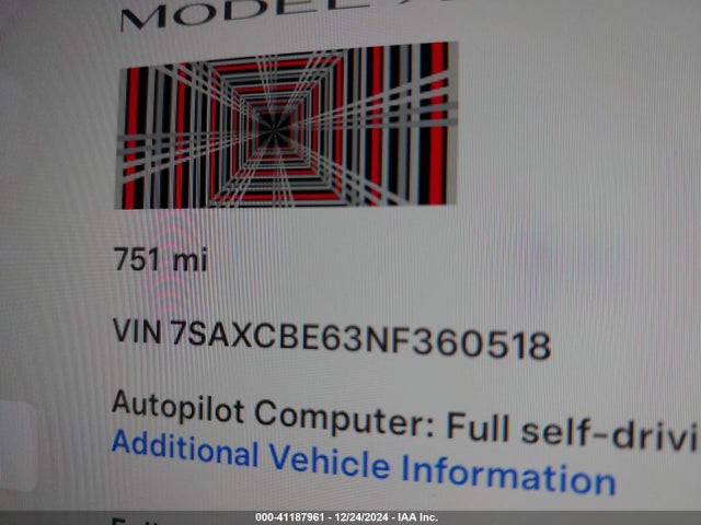 2022 TESLA MODEL X 7SAXCBE63NF360518 Photo 8