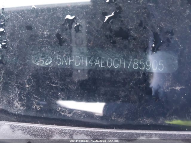 5NPDH4AE0GH785905 Hyundai ELANTRA SE