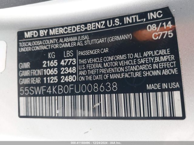 55SWF4KB0FU008638 Mercedes-Benz C 300 4matic/luxury 4matic/sport 4matic
