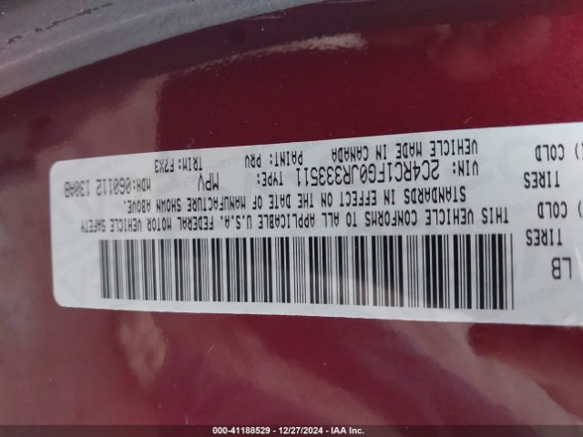 2C4RC1FG0JR333511 Chrysler Pacifica Touring Plus