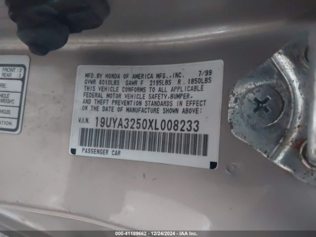 1999 ACURA CL 19UYA3250XL008233 Photo 8