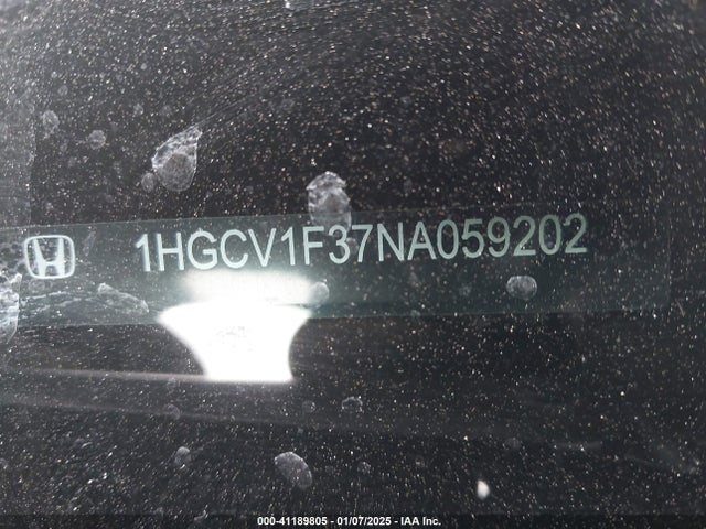 1HGCV1F37NA059202 Honda Accord Sport