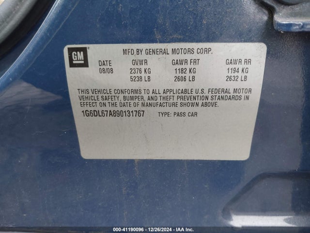 2009 CADILLAC STS 1G6DL67A890131767 Photo 8