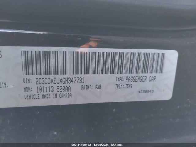 2C3CDXEJXGH347731 Dodge Charger Srt 392