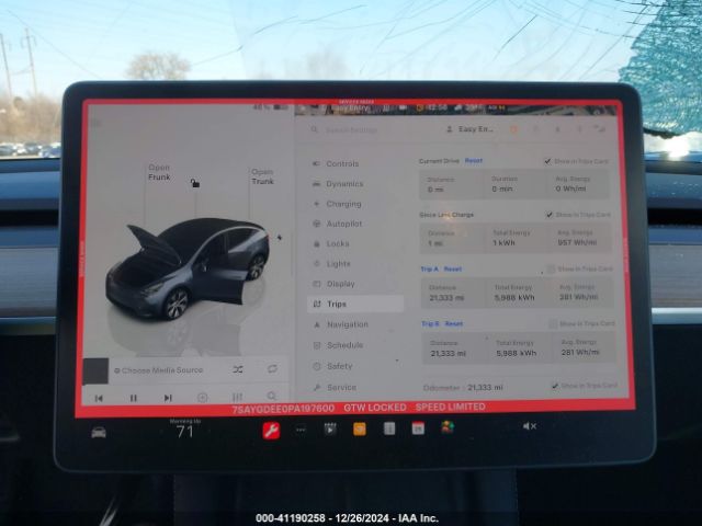 7SAYGDEE0PA197600 Tesla Model Y Awd/long Range Dual Motor All-wheel Drive