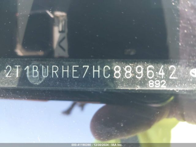 2T1BURHE7HC889642 Toyota Corolla L/le/xle/se/xse