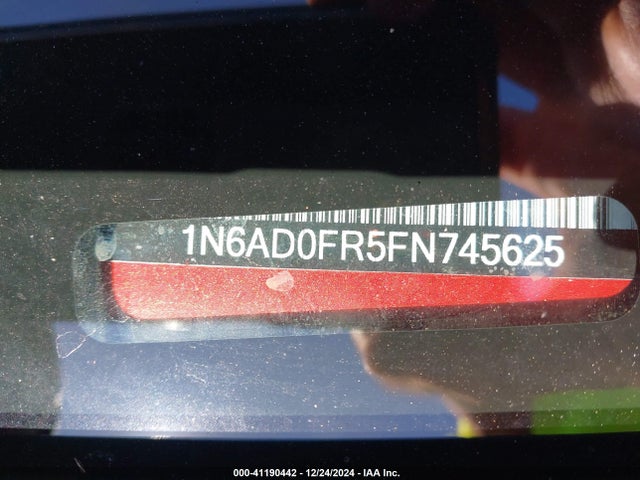 Nissan Frontier Sl/sv 2015 1N6AD0FR5FN745625 Image 9