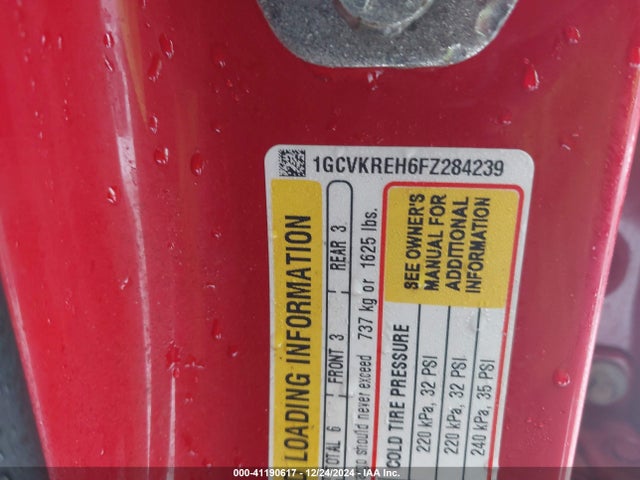 1GCVKREH6FZ284239 Chevrolet Silverado 1500 1lt
