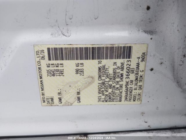 1N4AA6AP9HC366023 Nissan Maxima 3.5 S