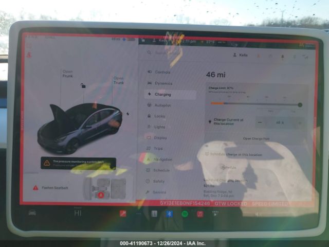 5YJ3E1EB0NF154246 Tesla Model 3 Long Range Dual Motor All-wheel Drive