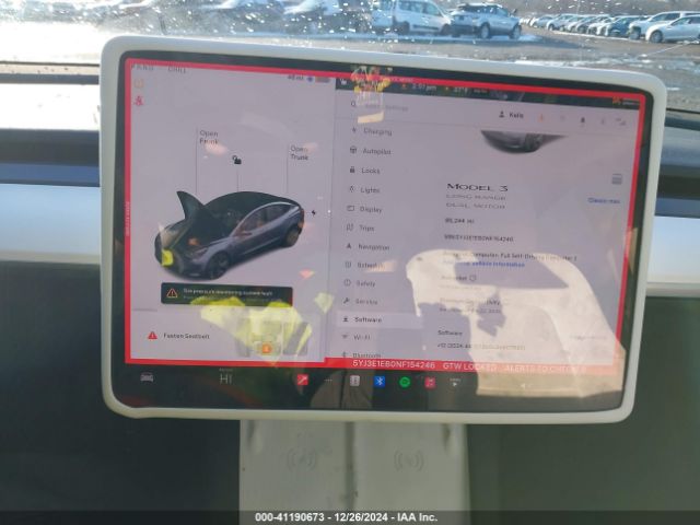 5YJ3E1EB0NF154246 Tesla Model 3 Long Range Dual Motor All-wheel Drive