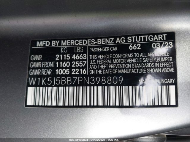 2023 MERCEDES-BENZ AMG CLA 35 W1K5J5BB7PN398809 Photo 8