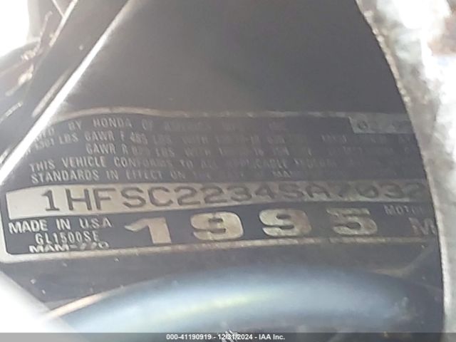 1995 HONDA GL1500 1HFSC2234SA703204 Photo 8