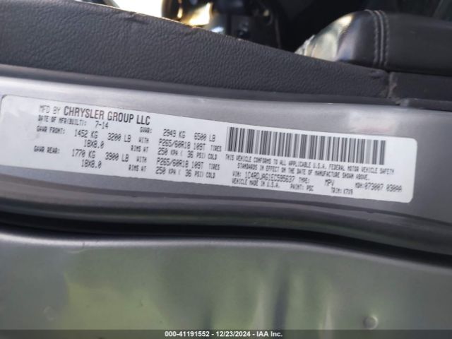 1C4RDJAG1EC595637 Dodge Durango Sxt