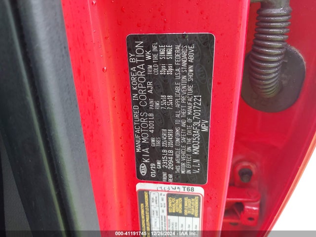 KNDJ53AF3L7017221 KIA Soul Gt-line Turbo