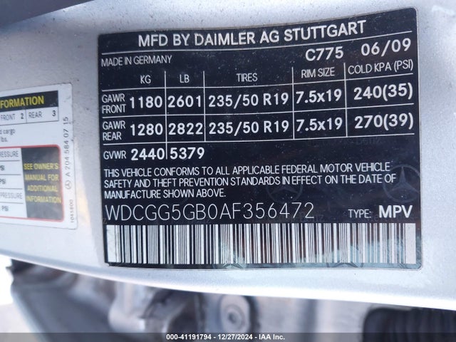 2010 MERCEDES-BENZ GLK-CLASS WDCGG5GB0AF356472 Photo 8