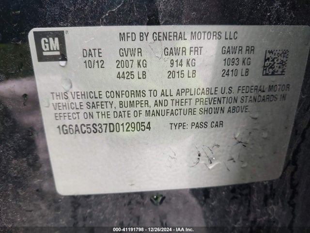 2013 CADILLAC ATS 1G6AC5S37D0129054 Photo 8