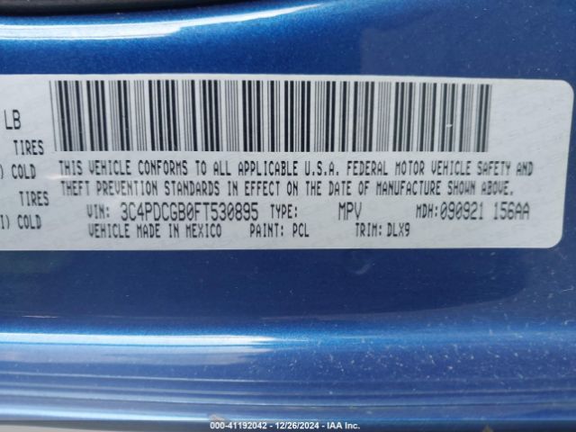 3C4PDCGB0FT530895 Dodge Journey Crossroad