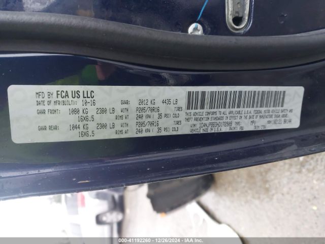 1C4NJPBB3HD172909 Jeep Patriot Sport Fwd