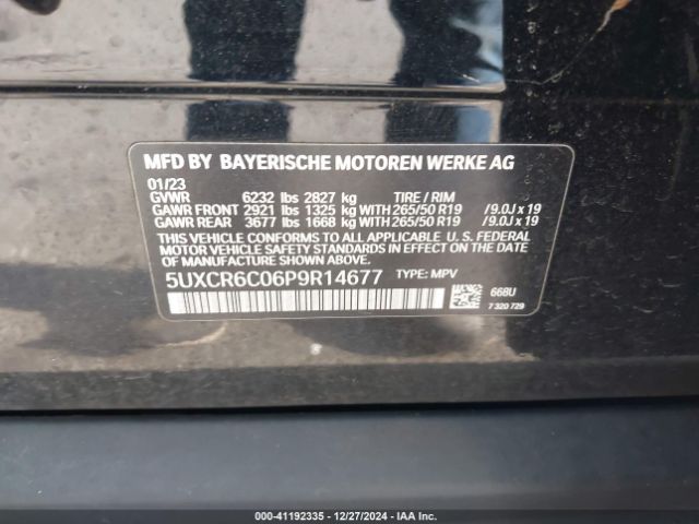 5UXCR6C06P9R14677 BMW X5 Xdrive40i