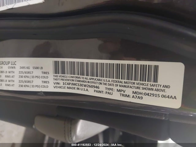 Jeep Cherokee Latitude 2014 1C4PJMCS3EW260946 Image 9