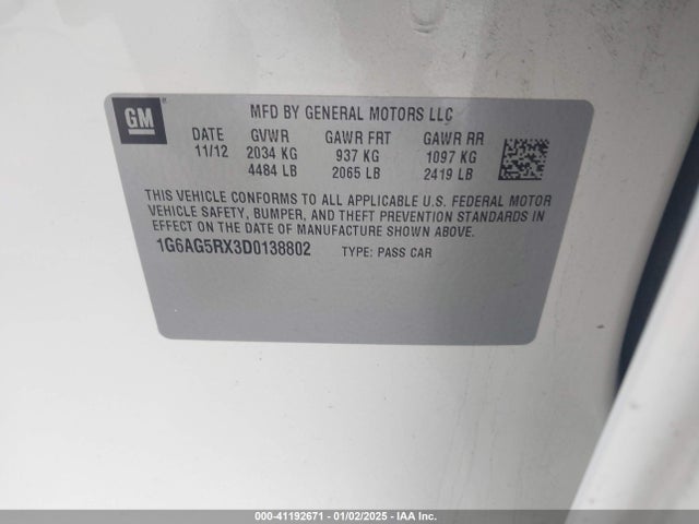 2013 CADILLAC ATS 1G6AG5RX3D0138802 Photo 8