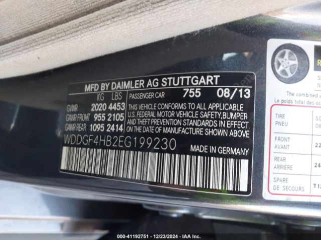 WDDGF4HB2EG199230 Mercedes-Benz C 250 Luxury/sport