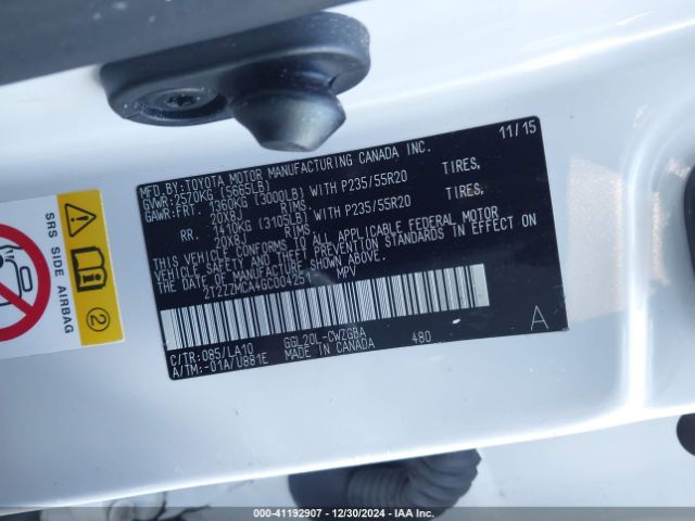 2T2ZZMCA4GC004251 Lexus RX 350