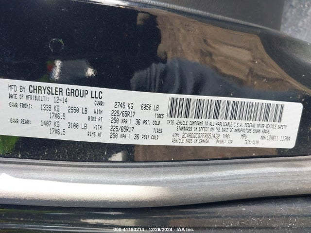 Dodge Grand Caravan Sxt Plus 2015 2C4RDGCG7FR651430 Image 9