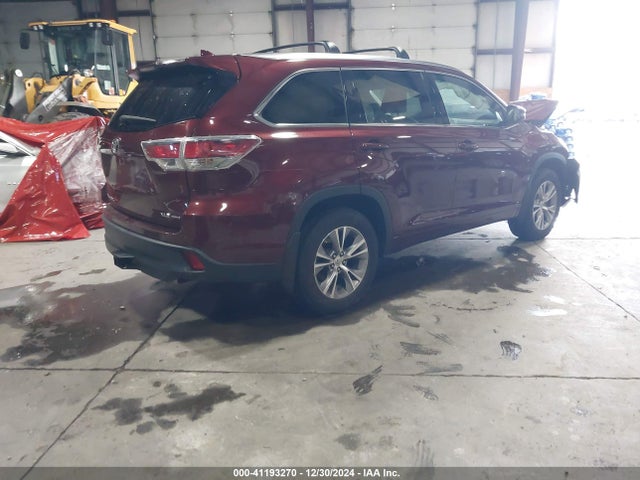 Toyota Highlander Xle V6 2015 5TDJKRFH9FS076354 Image 4