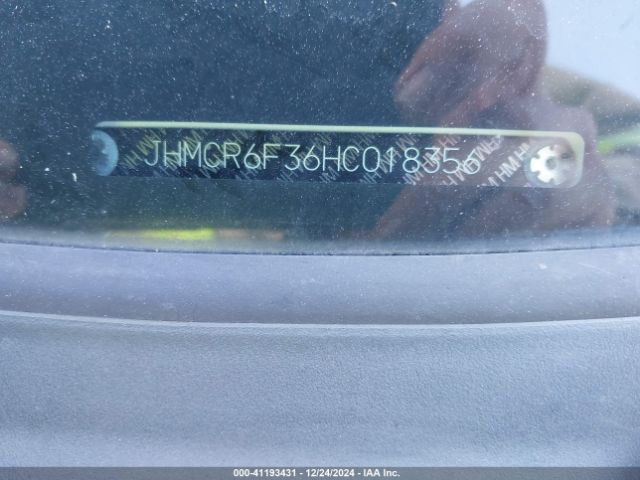 JHMCR6F36HC018356 Honda ACCORD HYBRID
