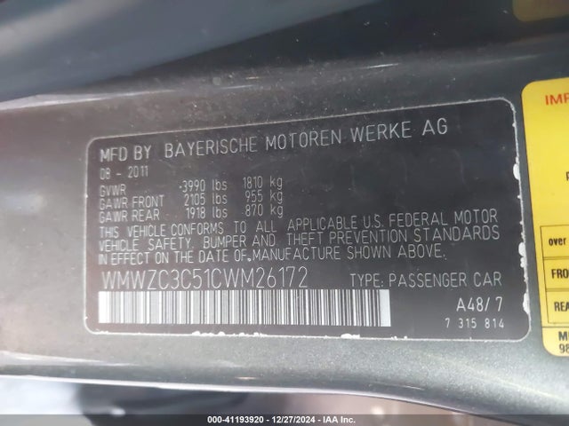 2012 MINI COOPER S COUNTRYMAN WMWZC3C51CWM26172 Photo 8