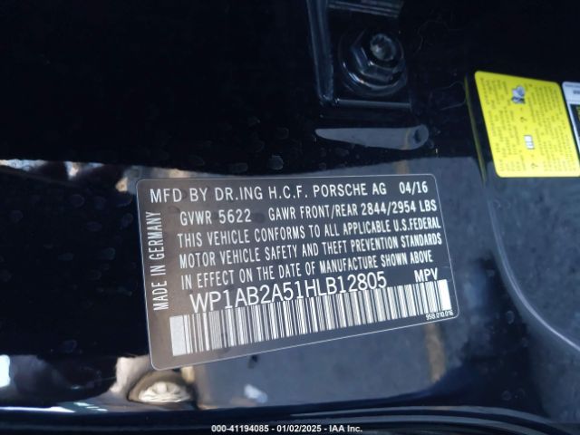 WP1AB2A51HLB12805 Porsche MACAN S