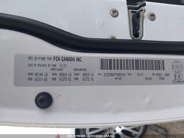 2C3CCABG7FH859163 Chrysler 300 S