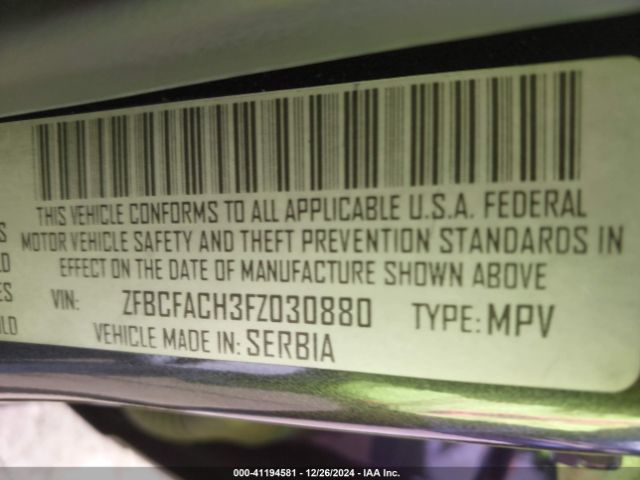 2015 FIAT 500L ZFBCFACH3FZ030880 Photo 8