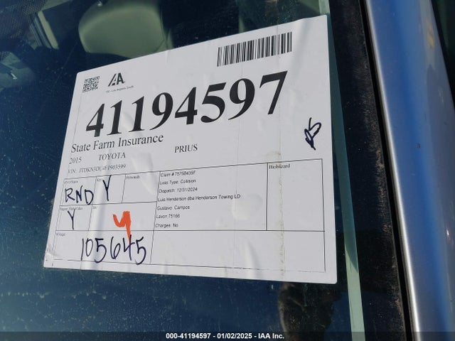 Toyota Prius Four 2015 JTDKN3DU4F1903599 Image 17